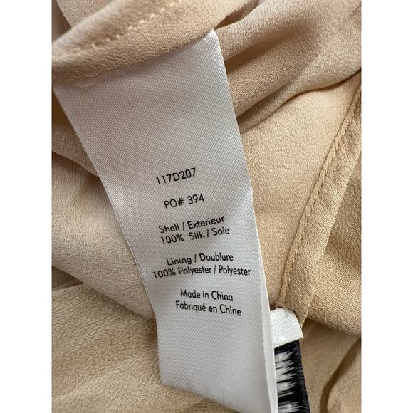 Elizabeth and James Silk High Low Ruffle Hem Dress Peach Size 8 US - Picture 12 of 13